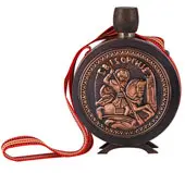 Copper flask St. George