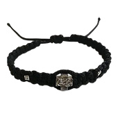 Black braided rosary