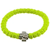 Knitted rosary - yellow