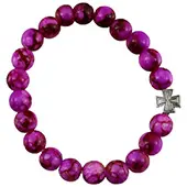 Stone rosary - lilac 2