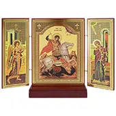 Triptych St. George 16x21.8cm