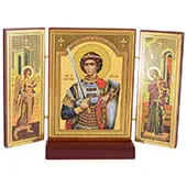 Triptych St. George - Djurdjic 16x21.8cm