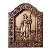 Icon Saint George - Djurdjic woodcut 26x32cm