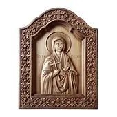 Icon Saint Paraskeve woodcut 26x32cm