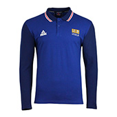 Peak Serbia national basketball team long sleeve navy blue polo shirt 2023