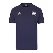 Peak navy blue T-shirt of Serbian volleyball team 2025/26