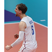 Official Peak male jersey of the Serbian national volleyball team 2024 - white - with print