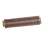 Hand-woven bracelet - brown