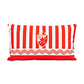 Pillow Red Star 30x50cm - red & white