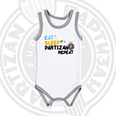 Baby onesie without sleeves