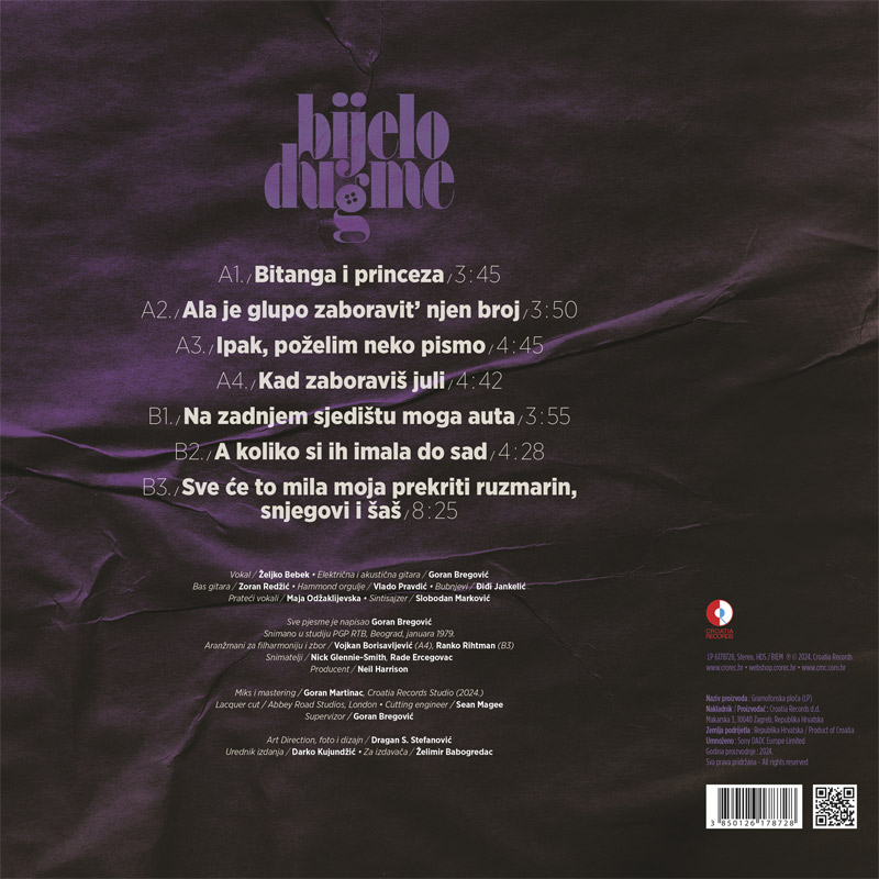 Bijelo Dugme - Bitanga i princeza [Abbey Road remastered 2024] [vinyl] (LP)-1