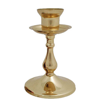 Brass candlestick 15 cm