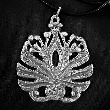 Pendant on leather, an ornament from The Partriachate of Pec-1