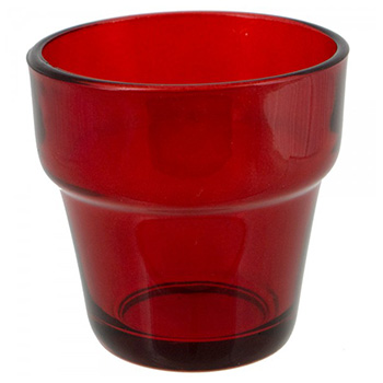 Crvena čaša za kandilo