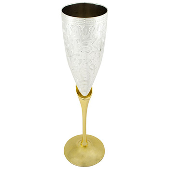 Wedding glass (gold plated)-2