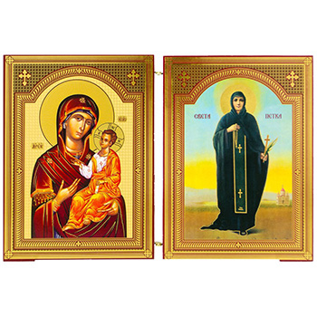 Диптих - Пресвета Богородица и Света Петка