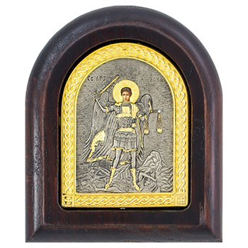 Ikona Sveti Arhanđel Mihailo pozlaćena 11x9cm