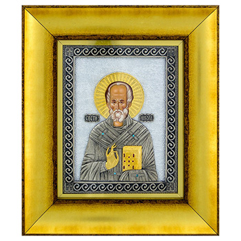 Icon of St. Nicholas gilded 23.5x20cm