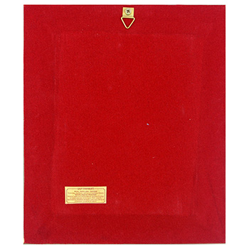 Ikona Sveti Nikola okovana pozlaćena 21,5x18,5cm-1