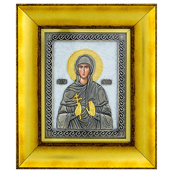 Икона Света Петка позлаћена 23,5x20цм