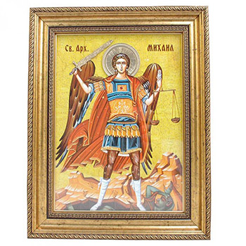 Икона Свети Архангел Михаило (рељефна) 38x30цм