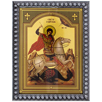 Икона Свети Георгије 15,5x12цм