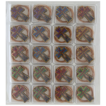 Crosses wooden in color in box (pack of 20 pcs)