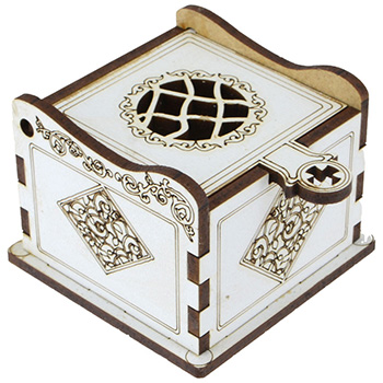 White box for incense 4.5x6cm