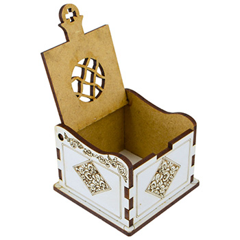 White box for incense 4.5x6cm-1