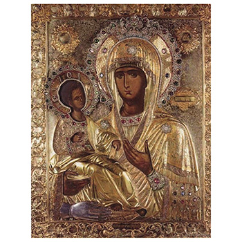 Magnet - Icon of Holy Mother of God with three hands 9x6.5cm