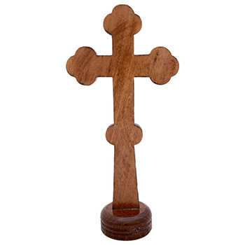 Wooden table cross 24 cm-2