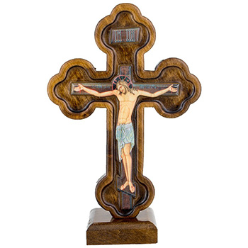 Wooden cross for table 20x13cm