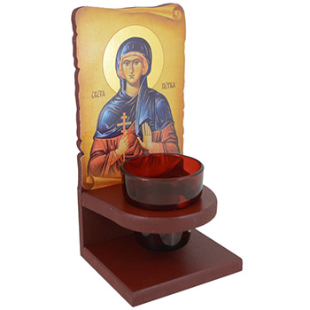 Wooden table cresset Saint Paraskeve