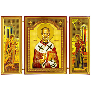 Triptih Sveti Nikola 14x22cm