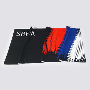 Towel Serbia tricolor - black 140x70cm-1