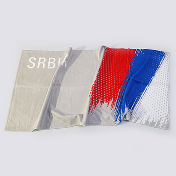 Towel Serbia tricolor - gray 140x70cm-1
