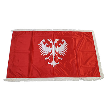 Застава Немањића – сатен црвена 120x80цм