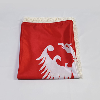 Застава Немањића – сатен црвена 120x80цм-2