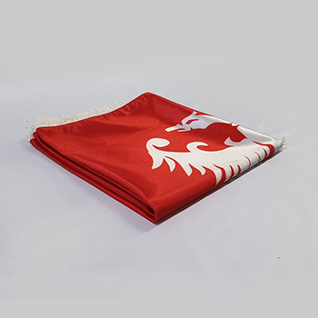 Застава Немањића – сатен црвена 120x80цм-3