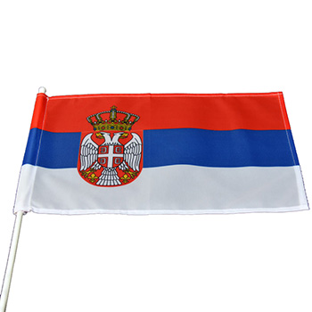 Застава Србије за ауто са носачем-1