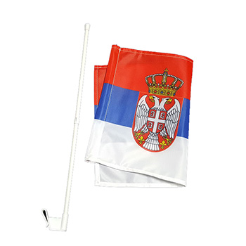 Застава Србије за ауто са носачем-2