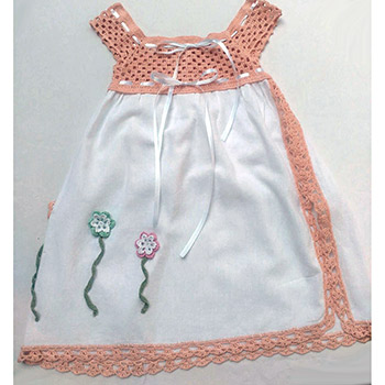 Etno komplet - haljinica i ogrtač (za devojčice do 4 godine) VK-003-4