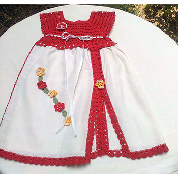 Ethno dress (for girls up to 4 years) VH-005-2