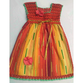Ethno dress (for girls up to 4 years) VH-012