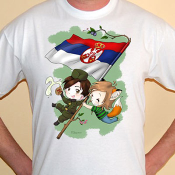 T-shirt Love your country Serbia