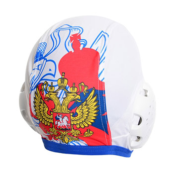 Keel white waterpolo cap of Russian national team