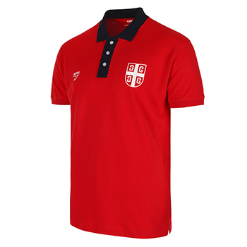 Offical polo shirt of Serbia waterpolo team 2023 - red