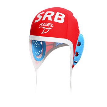 Keel waterpolo cap Serbia 2020/21 with number - red-1