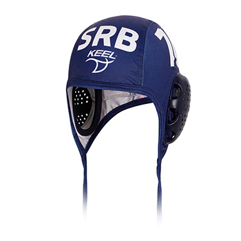 Keel waterpolo cap Serbia 2021/22 with number - navy blue-1