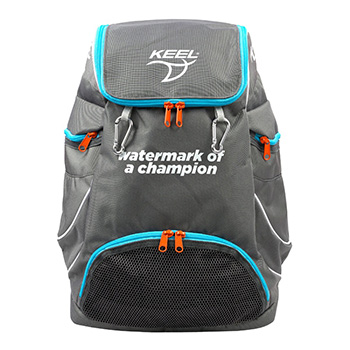 Keel gray backpack for water sports